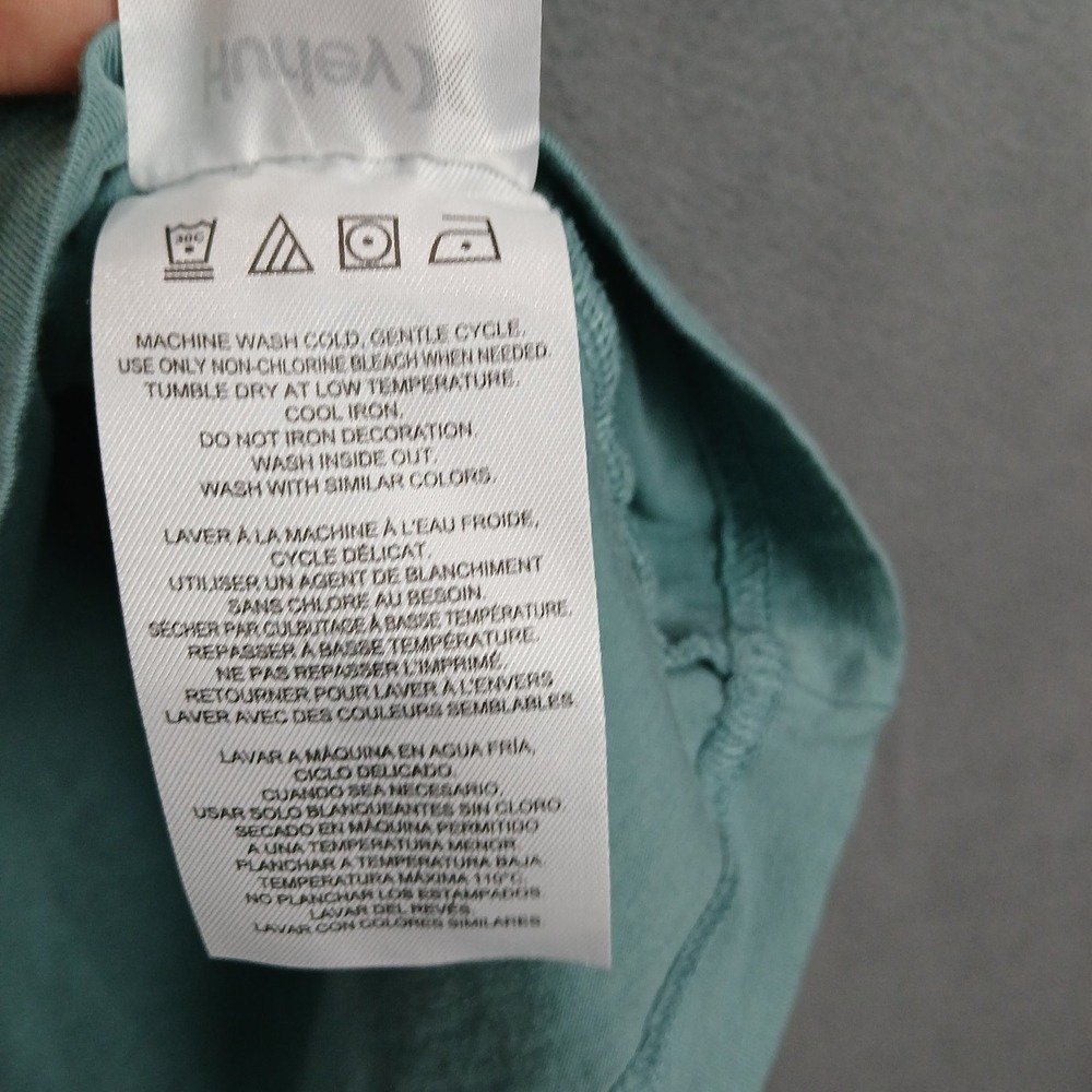 Hurley T-Shirt Mens XL Turquoise Graphic Logo Cotton Regular Fit‎ Everyday Wear - Picture 6 of 8
